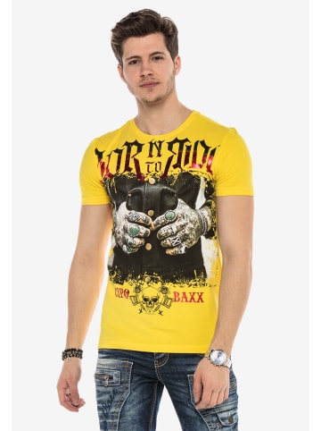 Cipo & Baxx T-Shirt in Gelb