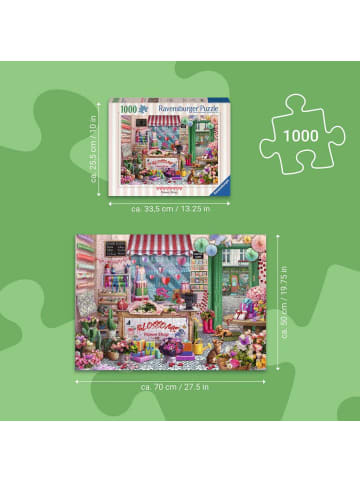 Ravensburger Ravensburger Puzzle 1.000 Teile Der kleine Blumenladen in bunt