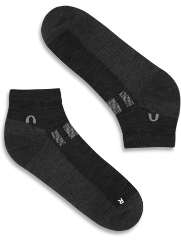 normani 2 Paar Merino-Sneakersocken Timaru in Schwarz