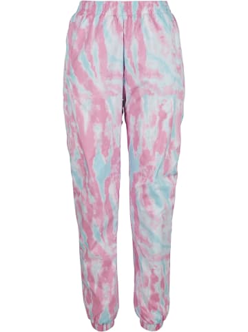 Urban Classics Jogginghose in aquablue/pink