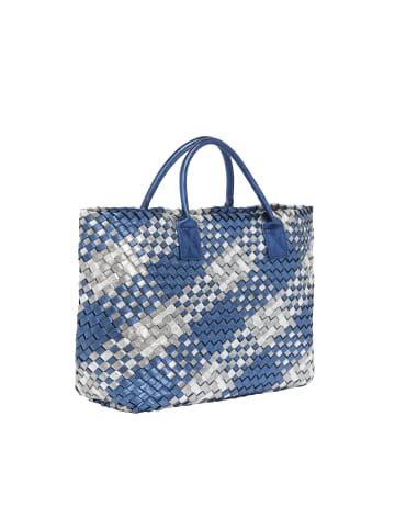 faina Women 2-In-1 Tote Bag Set in Silver Blue