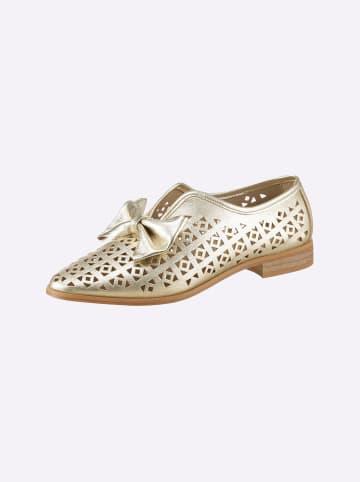 Heine Slipper in goldfarben