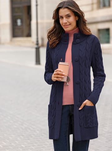 WITT WEIDEN Long-Strickjacke in marine