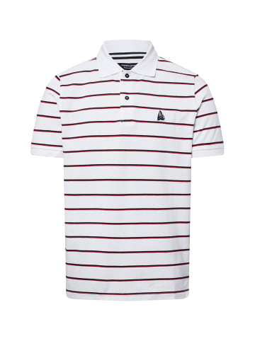 Andrew James Poloshirt in weiß rot