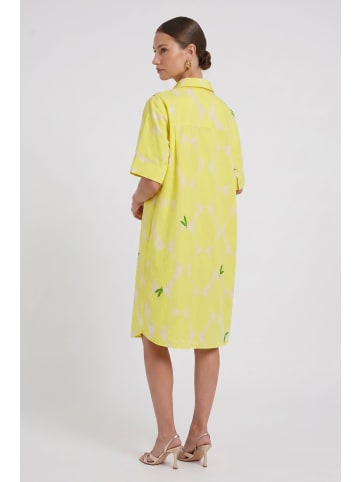 Oui Hemdblusenkleid in yellow stone