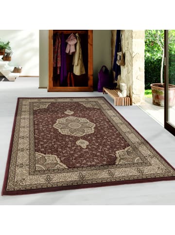 KADIMA DESIGN Teppich Kurzflor Boho Vintage Look Polypropylen Gewebt in Rot
