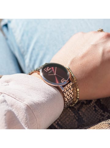 Oozoo Analog-Armbanduhr Oozoo Timepieces rosegold mittel (ca. 38mm)