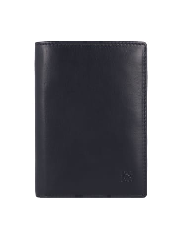 DuDu Geldbörse RFID Leder 9,5 cm in navy