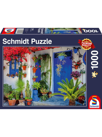 Schmidt Spiele Mediterrane Haustür (Puzzle) | Erwachsenenpuzzle 1.000 Teile