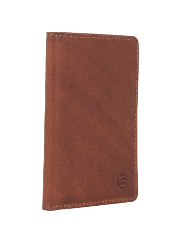 Esquire Dallas Kreditkartenetui RFID Schutz Leder 7.5 cm braun
