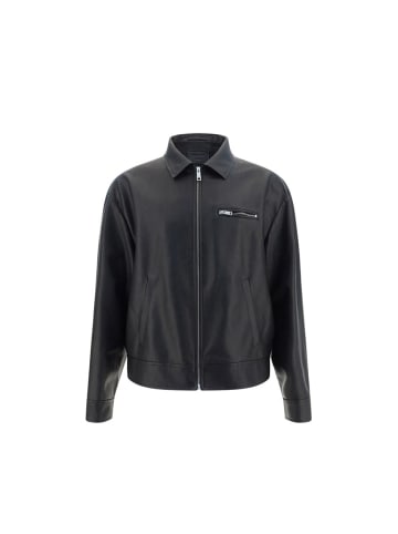 PRADA Schwarz Lamm Leder Leder Jacke