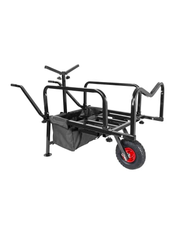 relaxdays Angelwagen-Transportwagen in Schwarz - (B)145 x (H)65 x (T)55 cm