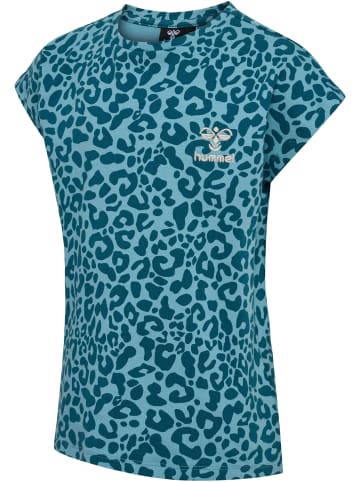 Hummel T-Shirt Hmlflowy Mädchen in BLUE CORAL