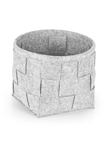 N8WERK Aufbewahrungskorb Filz 24cm hellgrau  grau