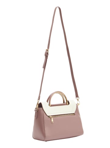 Usha Handtasche in Rosa Wollweiss