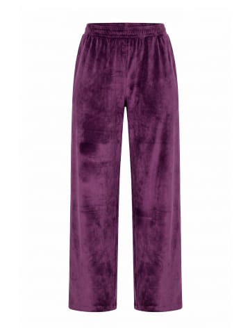 Ulla Popken Loungewear Hose in dunkle pflaume