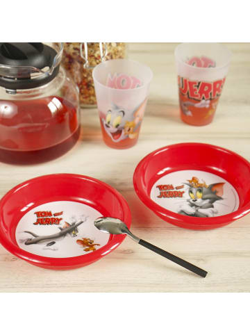 Geda Labels Müslischale Tom & Jerry 4er Set in Rot - 300 ml
