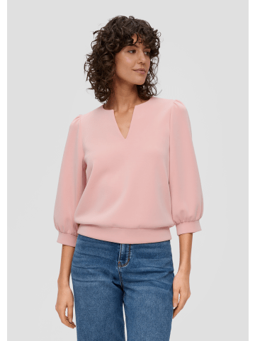 s.Oliver Sweatshirt 3/4 Arm in Pink