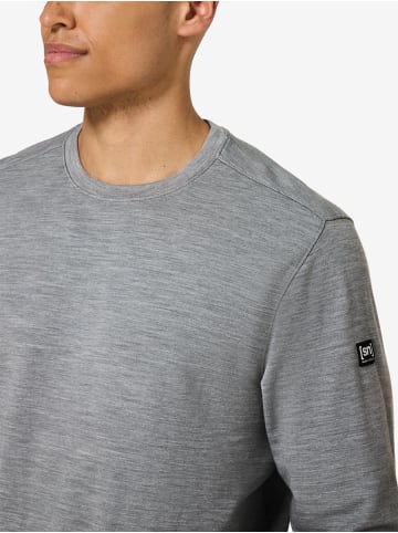 super.natural Merino Sweatshirt M SOLUTION CREW in grau