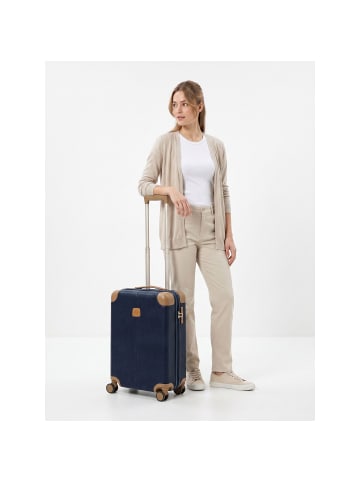 BRIC`s Life 4 Rollen Kabinentrolley S 55 cm mit Dehnfalte blue