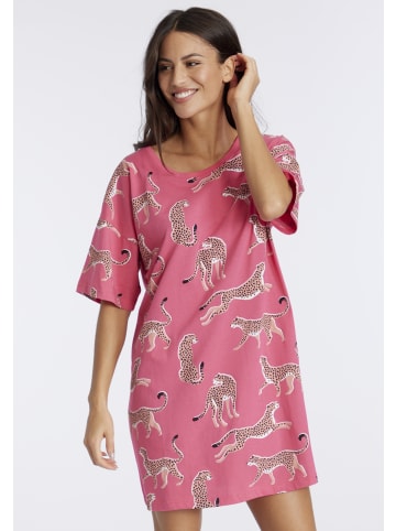 VIVANCE DREAMS Sleepshirt in pink-gemustert