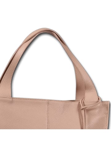 Toscanto Toscanto Schultertasche, Shopper Leder rosa ca. 33cm
