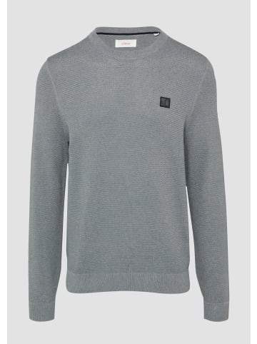 s.Oliver Strickpullover in 9500_schiefergrau
