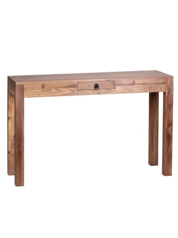 KADIMA DESIGN Konsolentisch MUMBAI Massivholz Konsole mit 1 Schublade in Akazie