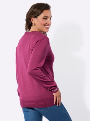 WITT WEIDEN Twinset in erika-ecru-geringelt