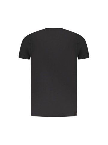 ACCADEMIA MILITARE Schwarz Baumwolle Herren T-Shirt