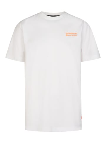 Petrol Industries Bedrucktes Jersey-T-Shirt Valle in Weiß