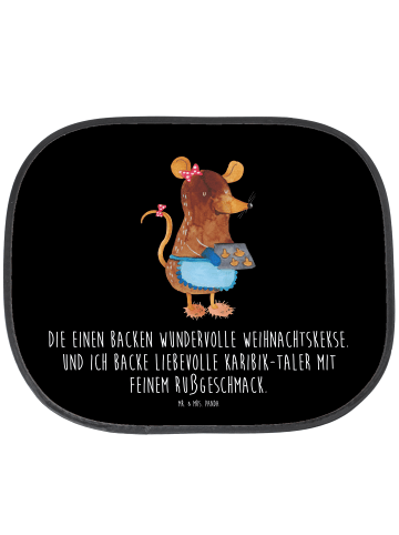 Mr. & Mrs. Panda Auto Sonnenschutz Maus Kekse mit Spruch in Schwarz