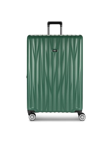 BRIC`s Cervia 2.0 4 Rollen Trolley L 77 cm mit Dehnfalte in smaragd-green