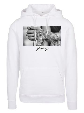 Mister Tee Mister Tee Herren Pray 2.0 Hoody in white