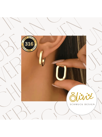 XCOAST Ohrringe für Damen - Edelstahl – 18K Gold beschichtet