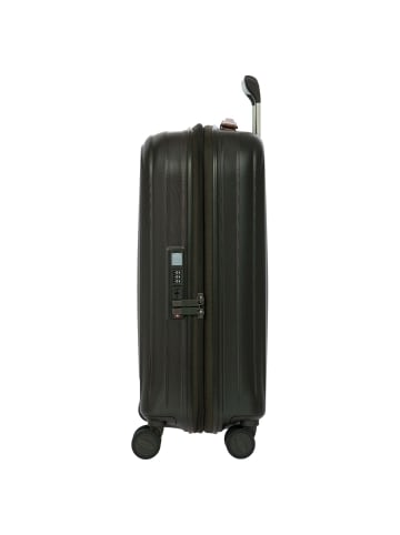 BRIC`s Taormina - 4-Rollen-Kabinentrolley S 55 cm erw. USB (blau) in olive