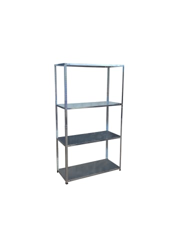 relaxdays 2 x Lagerregal in Silber - (B)75 x (H)145 x (T)30 cm