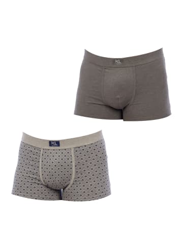 Kisses and Love 2er-Set: Boxershorts in Gray