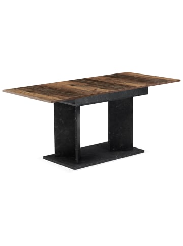 B&D Home Ausziehtisch VIVIAN in Texas-Eiche Optik - (B)120-160 x (H)76 x (T)80 cm