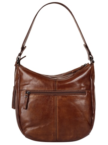 SPIKES & SPARROW Umhängetasche echt Leder in cognac