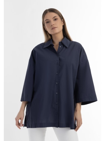 RISA Damen Oversized Hemd in Marine