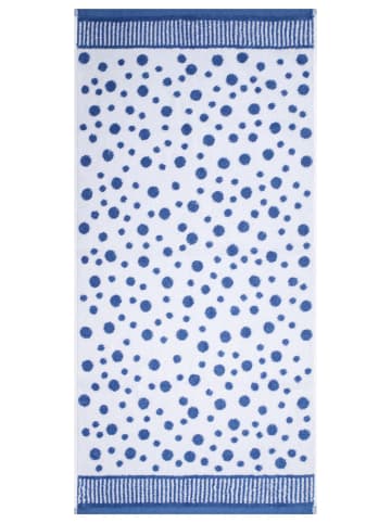 Ross 4 X Handtuch 2 X Duschtuch im Set Punkte allover in Blau