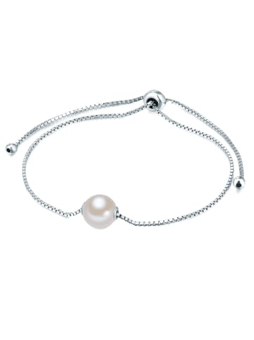 Valero Pearls Armband Sterling Silber Süßwasser-Zuchtperle weiß in silber