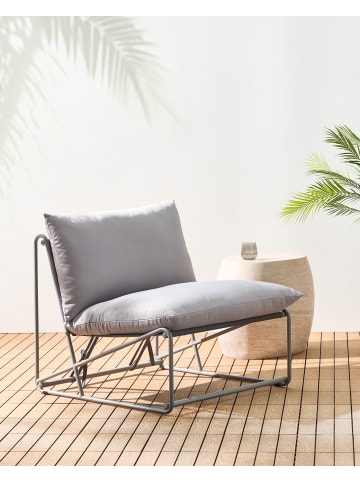 Beliani Gartenstuhl PICO in Grau - (W) 80 x (H) 88 x (L) 88 cm