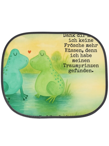 Mr. & Mrs. Panda Sonnenschutz Frosch Liebe Design mit Spruch in Weiß