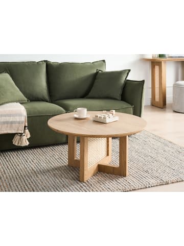 Beliani Couchtisch KARLO in Braun - (W) 80 x (H) 40 x (L) 80 cm