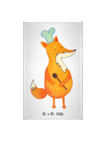 Mr. & Mrs. Panda Handtuch Fuchs Koch ohne Spruch in Weiß