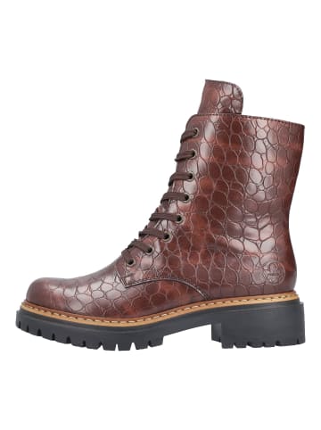 Stiefelette Braun Lack