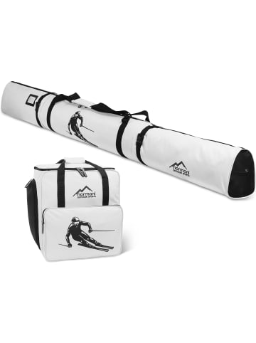 Normani Outdoor Sports Kombiset Skitasche und Skischuhtasche in Weiß