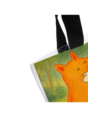 Mr. & Mrs. Panda Stoffbeutel Fuchs Laterne Design mit Spruch in Weiß